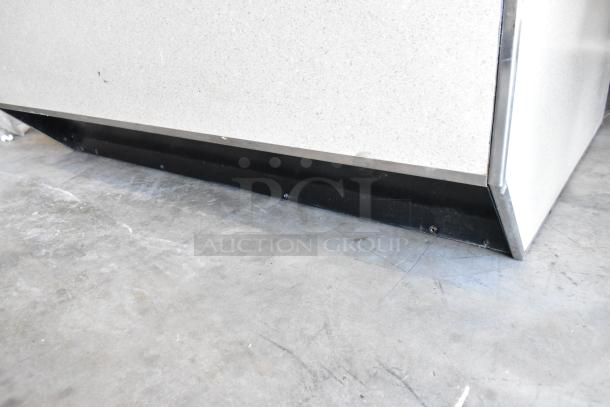 Federal Industries SN4HD floor style refrigerated display case. Metal construction, runs on 120/208-240 volts, 1 phase.