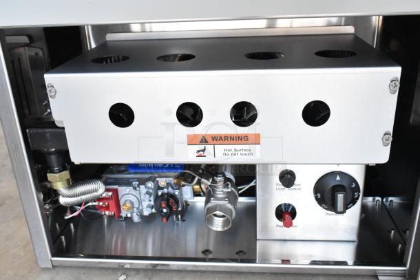 Stainless steel countertop fryer, model 351FCPG30L by Cooking Performance Group, 30 lb. capacity, 53,000 BTU, new condition.