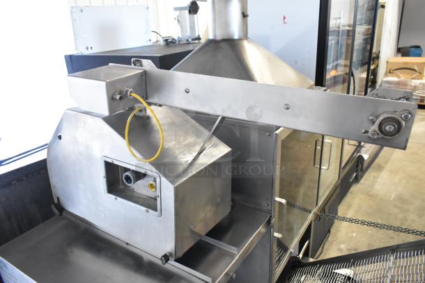 BE&SCO stainless steel tortilla press/oven combo, Model Beta 900, natural gas, 240V, 1 phase, commercial use.