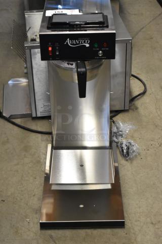 BRAND NEW SCRATCH AND DENT! Avantco 177CMAPADJ Stainless Steel Commercial Countertop Coffee Machine. 120 Volts, 1 Phase. - Item #1202000