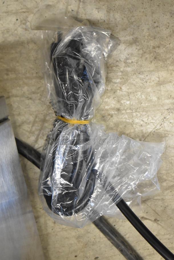 Stainless steel Avantco 177CMAPADJ coffee machine power cord wrapped in plastic, brand new, 120V, 1 phase.