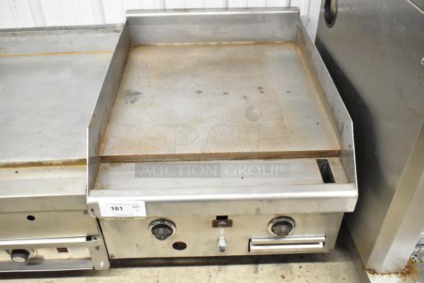 Southbend HDG-24 stainless steel commercial countertop flat top griddle, natural gas, used condition, visible control knobs.