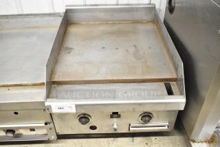 Southbend HDG-24 stainless steel commercial countertop flat top griddle, natural gas, used condition, visible control knobs.