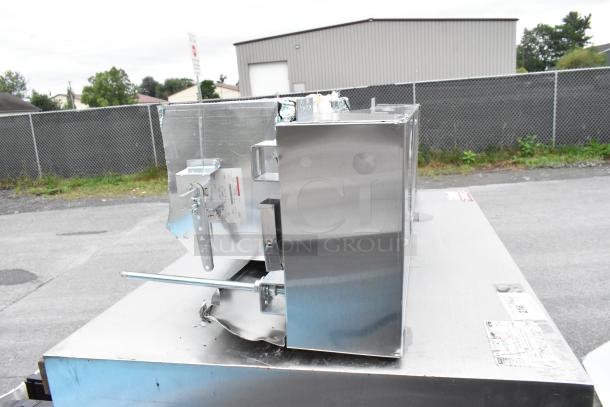 4' CaptiveAire 4830 ND-2 stainless steel grease hood with make-up air vent, visible markings, commercial-grade condition.