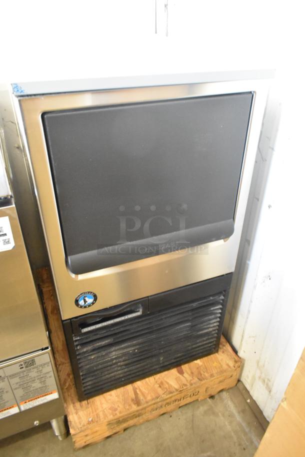 Brand new 2024 Hoshizaki KM-81BAJ stainless steel undercounter ice machine, 38 lb. bin, 86 lb. capacity, 115 volts, 1 Phase.
