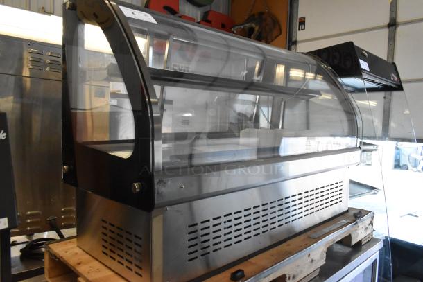 Brand new Vollrath RDE7148 stainless steel refrigerated display case, scratch and dent condition, 120V, 1 phase.