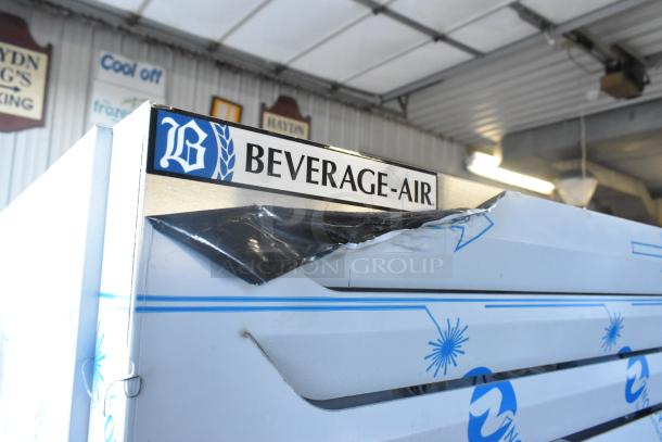 Beverage Air FB27HC-1S single door freezer with scratch and dent; stainless steel; includes poly coated racks.