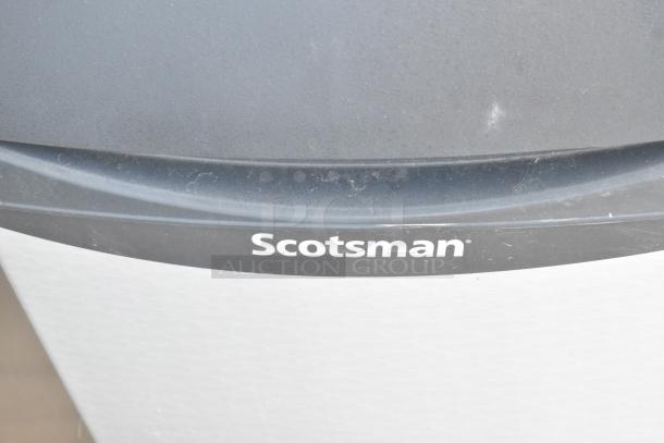 BRAND NEW SCRATCH AND DENT! Scotsman CU0715MA-1A ice machine, stainless steel, 80 lb capacity, 115V, 1 phase. Logo visible.