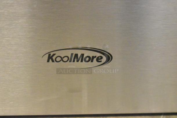 KoolMore KM-CWO30-SS stainless steel built-in microwave, convection oven, and air fryer. Model logo visible. 120V, 1 Phase. Brand new, scratch and dent condition.