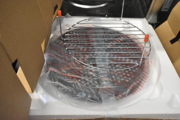 Brand new KoolMore KM-CWO30-SS microwave parts in packaging, includes convection oven and air fryer, 120 Volts.