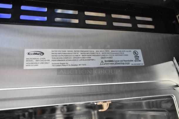 BRAND NEW KoolMore KM-CWO30-SS built-in stainless steel microwave with convection oven and air fryer. Model KM-CWO30-SS.