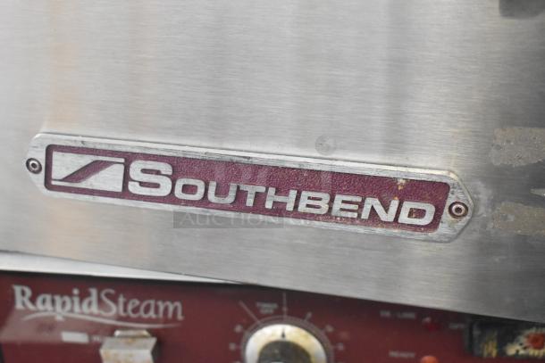 Southbend R2 stainless steel commercial countertop steam cabinet, features single deck, electric-powered, 208V, 3 phase.