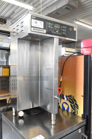 Curtis TP2T10A3159 stainless steel double coffee machine, 220V, 1 phase, commercial countertop model; includes control panel.