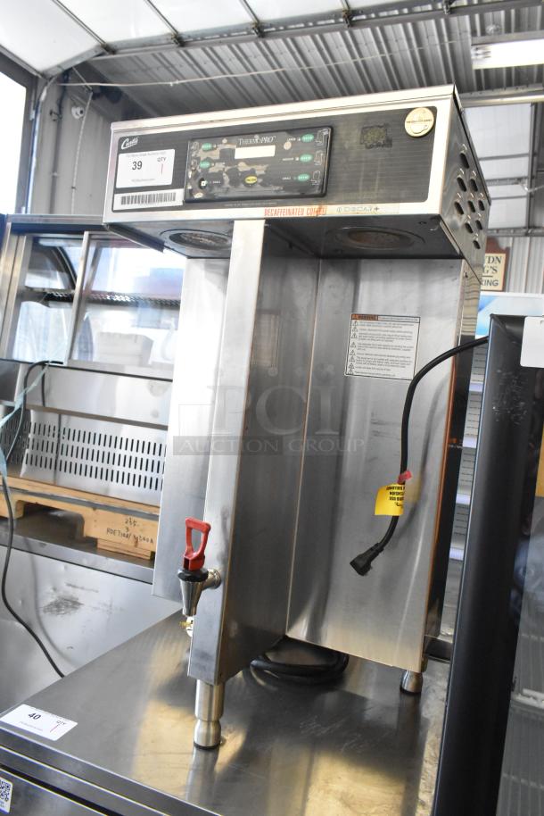 Curtis TP2T10A3159 stainless steel commercial countertop double coffee machine, 220 volts, 1 phase, good condition.