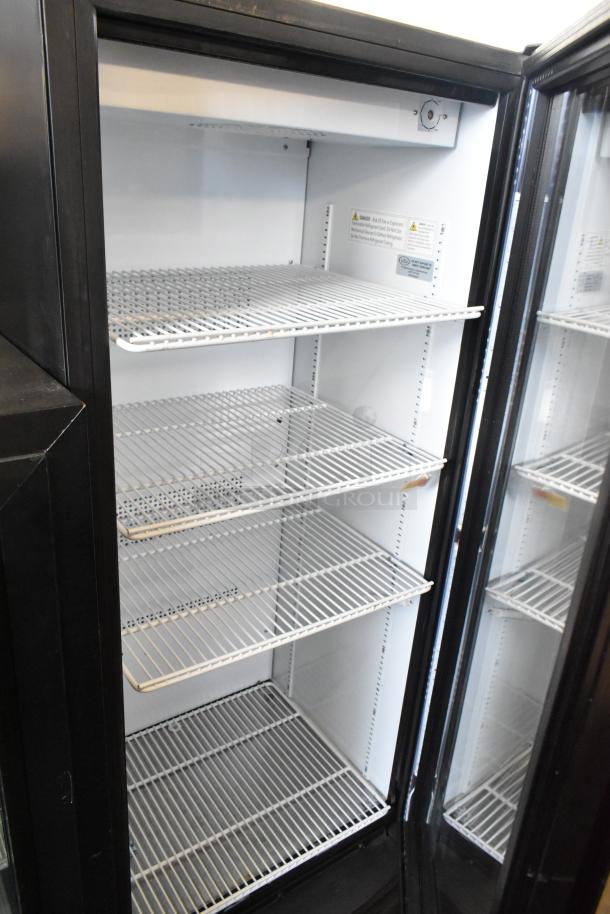 IDW G-12-F334B-HC single door reach-in cooler, metal frame, poly coated racks, 115V, 1 Phase, commercial use.