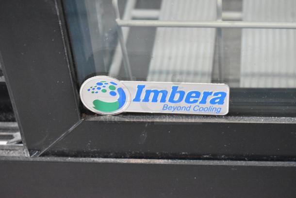 Imbera VRD41 cooler with "Imbera Beyond Cooling" logo, featuring two doors and poly-coated racks. 115V, 1 Phase.