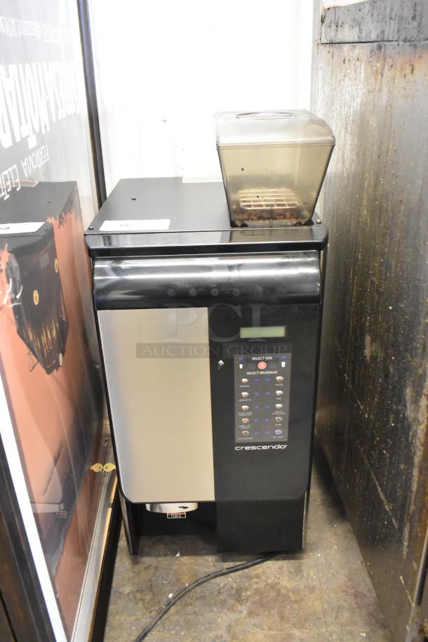 2019 Bunn Crescendo stainless steel commercial bean-to-cup coffee brewer, countertop model, 120V, good condition.