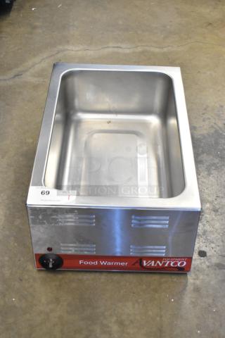 2022 Avantco 177W50 stainless steel commercial countertop food warmer, 120 volts, 1 phase, excellent condition.