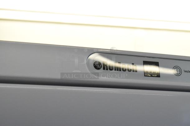 RoMech Countertop Towel Warmer, 110 Volts, 1 Phase. Features visible RoMech logo and control panel on front.