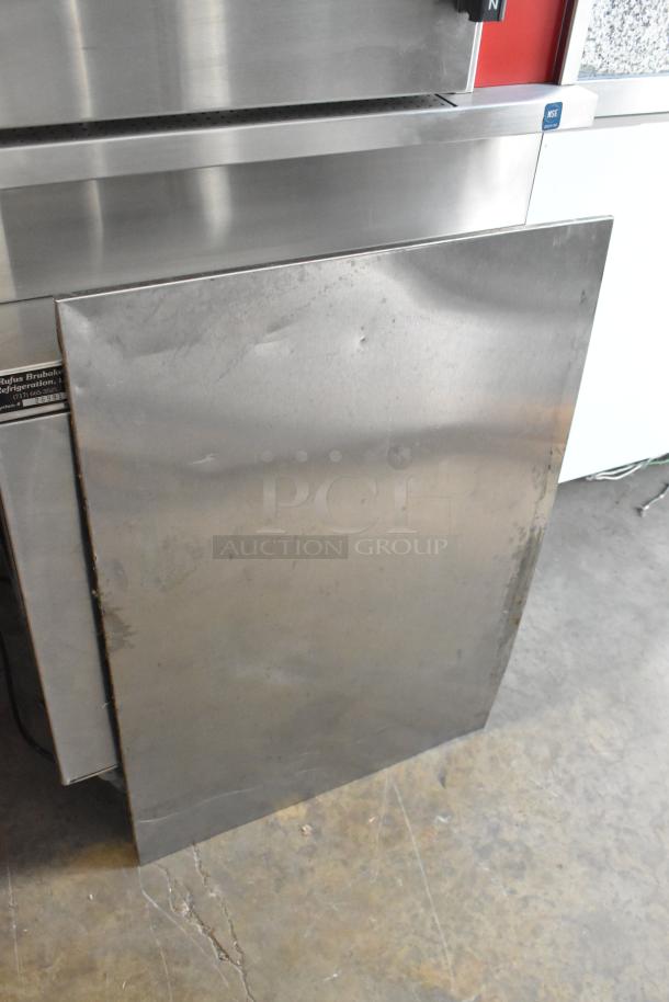 Vulcan VSX24G stainless steel commercial steam cabinet, 2 deck, natural gas, 200,000 BTU, some surface wear visible.