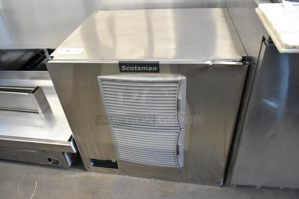 2024 Scotsman MC1030MA-32A stainless steel ice head, 208/230V, 1 phase. Features dual front vents and Scotsman logo.