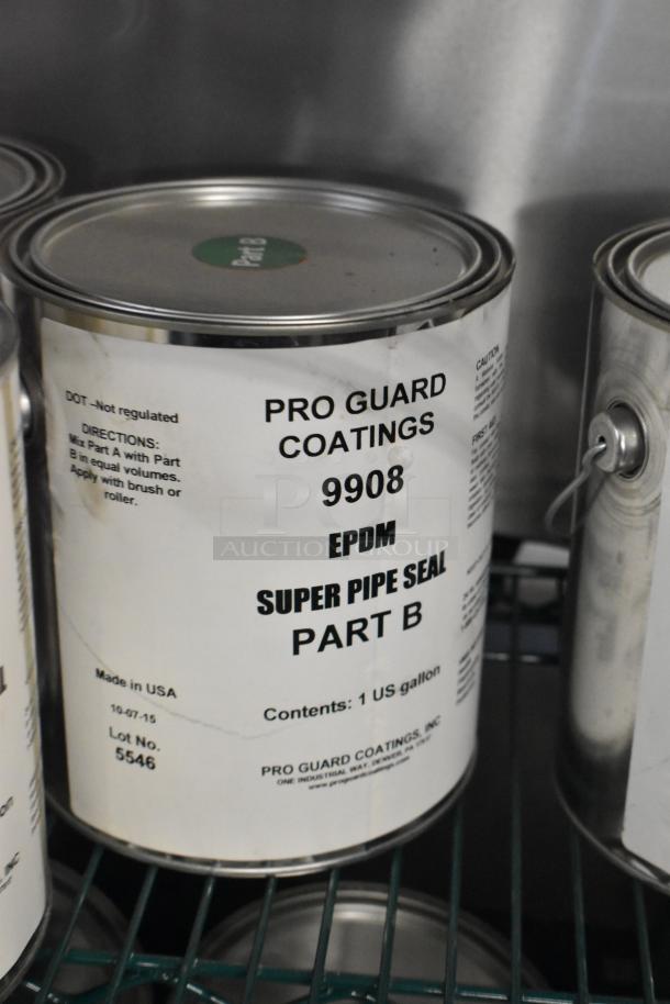 Pro Guard Coatings 9908 EPDM Super Pipe Seal Part B, 1-gallon container, lot 5546, status and condition on request.