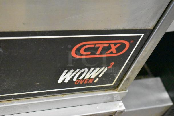 Middleby Marshall CTX DZ33I stainless steel conveyor pizza oven label, featuring "WOW! Oven" branding.