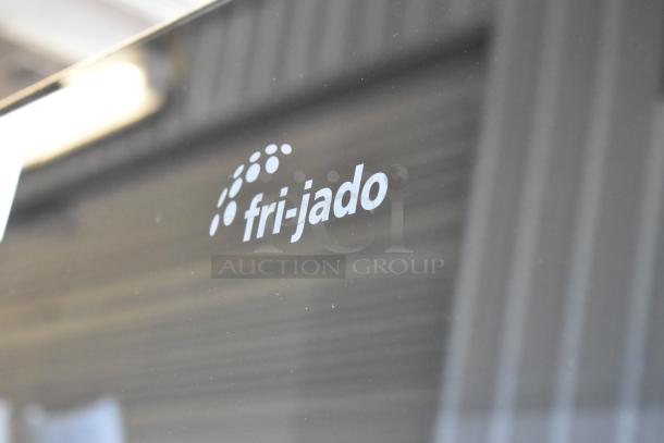 Fri-jado TDR7-P stainless steel commercial rotisserie oven, electric, 208V, 3-phase, on casters, logo visible.