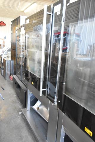 Fri-jado TDR7-P stainless steel rotisserie oven on casters, 208V, 3-phase, commercial use, excellent condition.