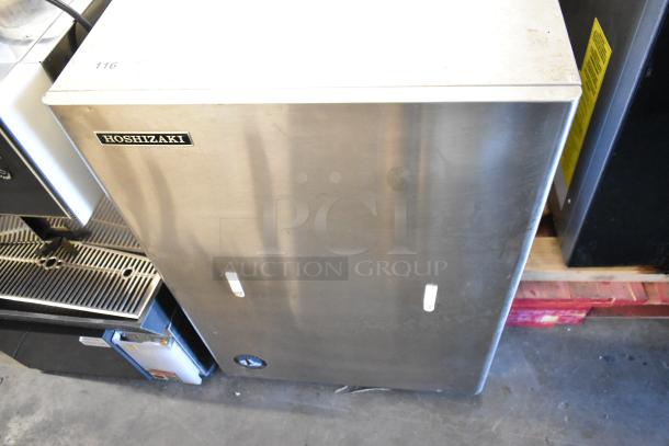 Hoshizaki KM-280MWH stainless steel ice machine head, water cooled, 115-120V, 1 phase, commercial use, good condition.