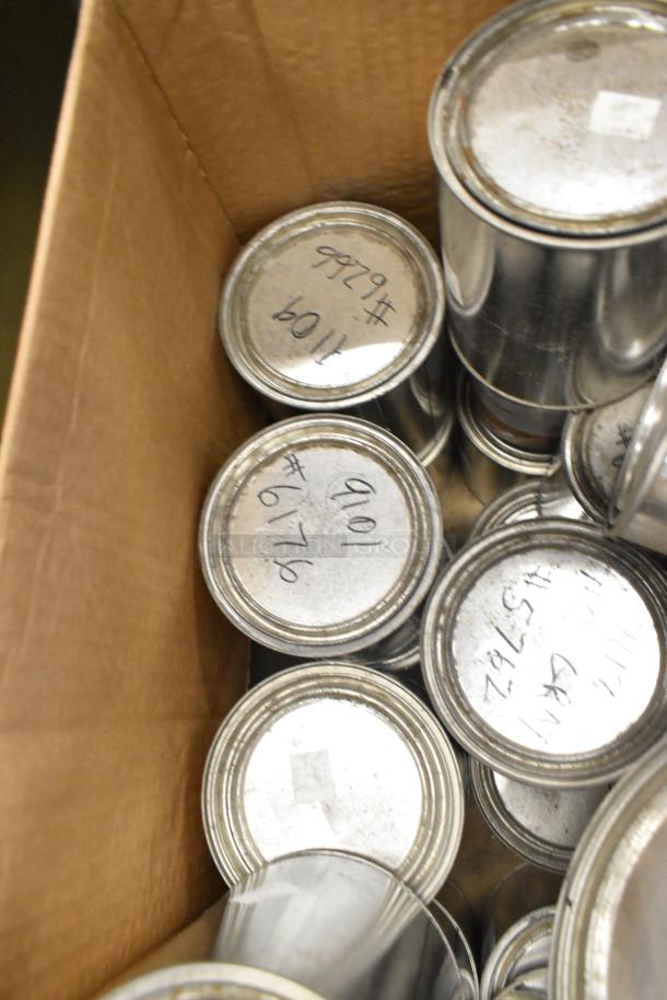 Box of Pro Guard chemicals, including Proflex Primer 1501 Part A and B, and 9109. Cans labeled with product details.