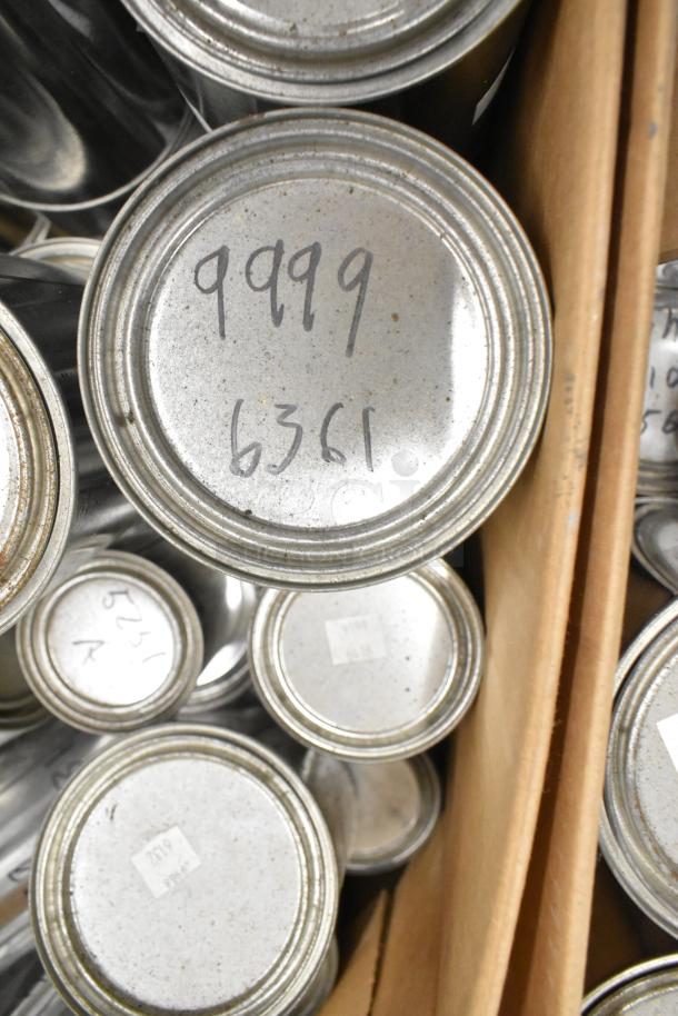 180 Pro Guard chemicals, including Proflex Primer 1501 Parts A and B, 9109. Visible markings on caps.