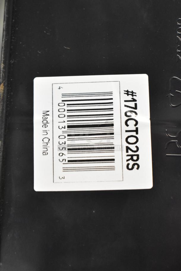 Barcode label on a black surface with text "Made in China" and "#176CTO2RS" visible. Part of new scratch and dent set.