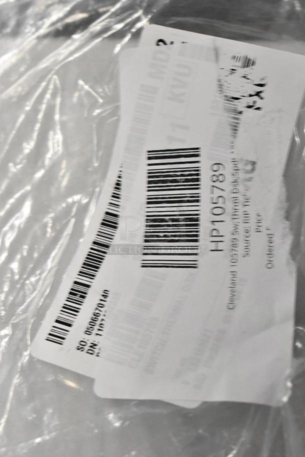 Bag with barcode and label showing Cleveland 105789 Switch Thermal Disk Serial HP105789. New condition.