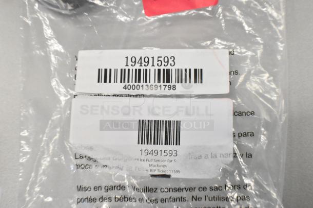 Avantco Ice 19491593 Ice Full Sensor in sealed packaging with barcode and product details visible. Brand new condition.