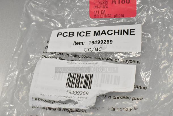 Avantco Ice Printed Circuit Board, item 19499269, in original packaging. New condition with barcode and label visible.