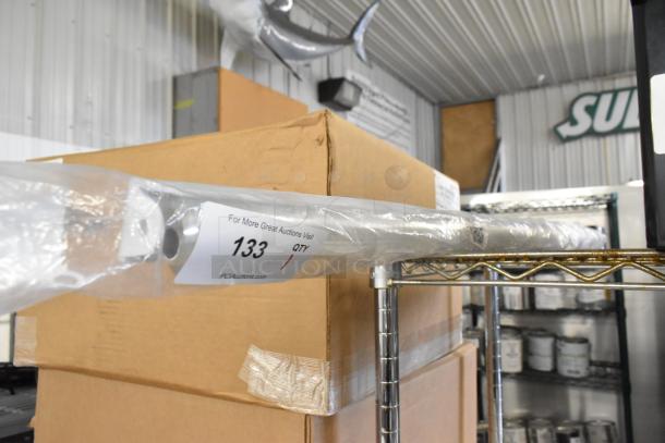 Brand new Avantco night curtain, model 19386567, for VAC-46W and VAC-46B, minor scratches; labeled "133 QTY."