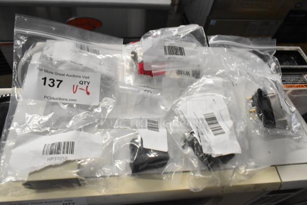 6 new scratch and dent items: Blodgett relay, Giles rocker switch, Frymaster relay, Cooking Performance relay, Cleveland switch, Hoshizaki starter.