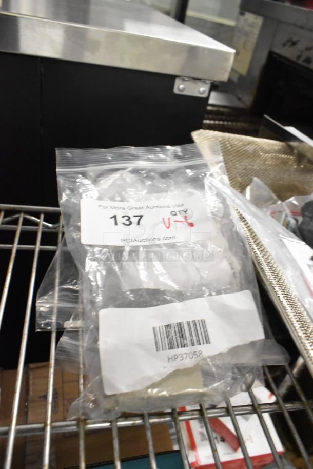 Bag containing Blodgett 37058 24v relay. Label shows "HP37058" and auction number "137." New condition.