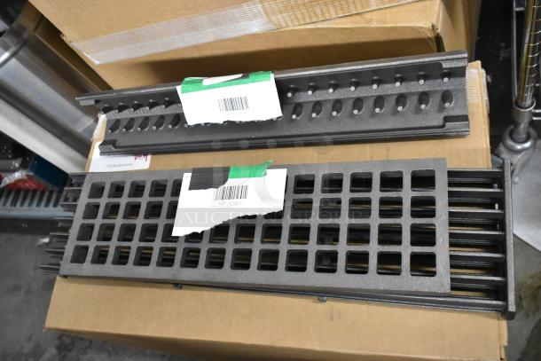 Three brand new Southbend items: Cast Radiant HP1182755, Grate HP1182657, Grate HP1178976 with visible part labels.