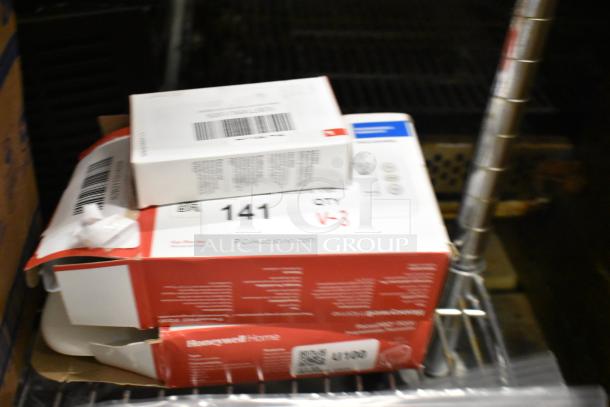 3 new scratch and dent items: FocusPRO 200 thermostat (model 92B2320U4006) and wired indoor sensor (model 92B7189U1005).