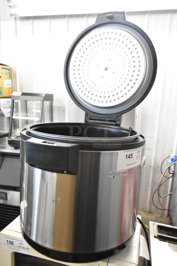 Brand new 2024 Galaxy 177RWGB90 90 Cup Electric Rice Warmer, scratch and dent, stainless steel, 120V, 1 phase.