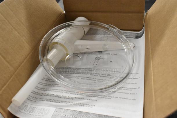 Cambro CFPFRC10135 ColdFest Nozzle Pump with cover in box, brand new, includes instructions, slight scratch, no dents.