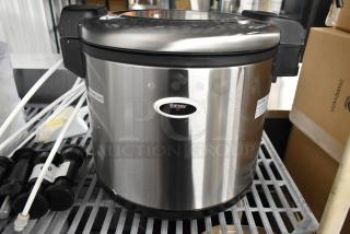 BRAND NEW Galaxy 177RWGB90 90 Cup Electric Rice Warmer. Scratch and dent condition. 120V, 1 Phase. Galaxy logo visible.
