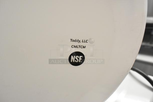BRAND NEW Toddy® 975CMLTCM 5 Gallon Commercial Cold Brew System with Lift. Visible NSF certification marking.