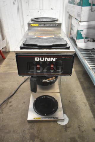 Bunn VP17-2 Stainless Steel Commercial Countertop 2 Burner Coffee Machine. 120 Volts, 1 Phase. - Item #1217987