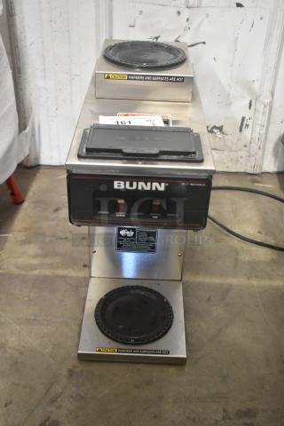 Bunn VP17 Stainless Steel Commercial Countertop 2 Burner Coffee Machine. 120 Volts, 1 Phase. - Item #1217991