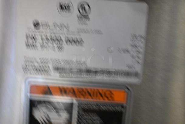 Bunn VP17 Stainless Steel 2 Burner Coffee Machine, 120V, 1 Phase, commercial grade, UL and NSF certified labels visible.