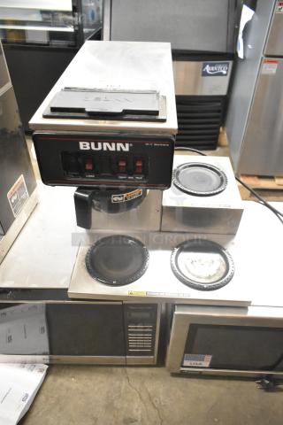 2021 Bunn VP17-3 Stainless Steel Commercial Countertop 3 Burner Coffee Machine. 120 Volts, 1 Phase. - Item #1217993