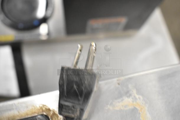 2021 Bunn VP17-3 Coffee Machine, stainless steel, 3 burners, visible power plug, 120V, 1 phase. Auction item.